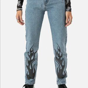 Adika NWT Black Flame Jeans
